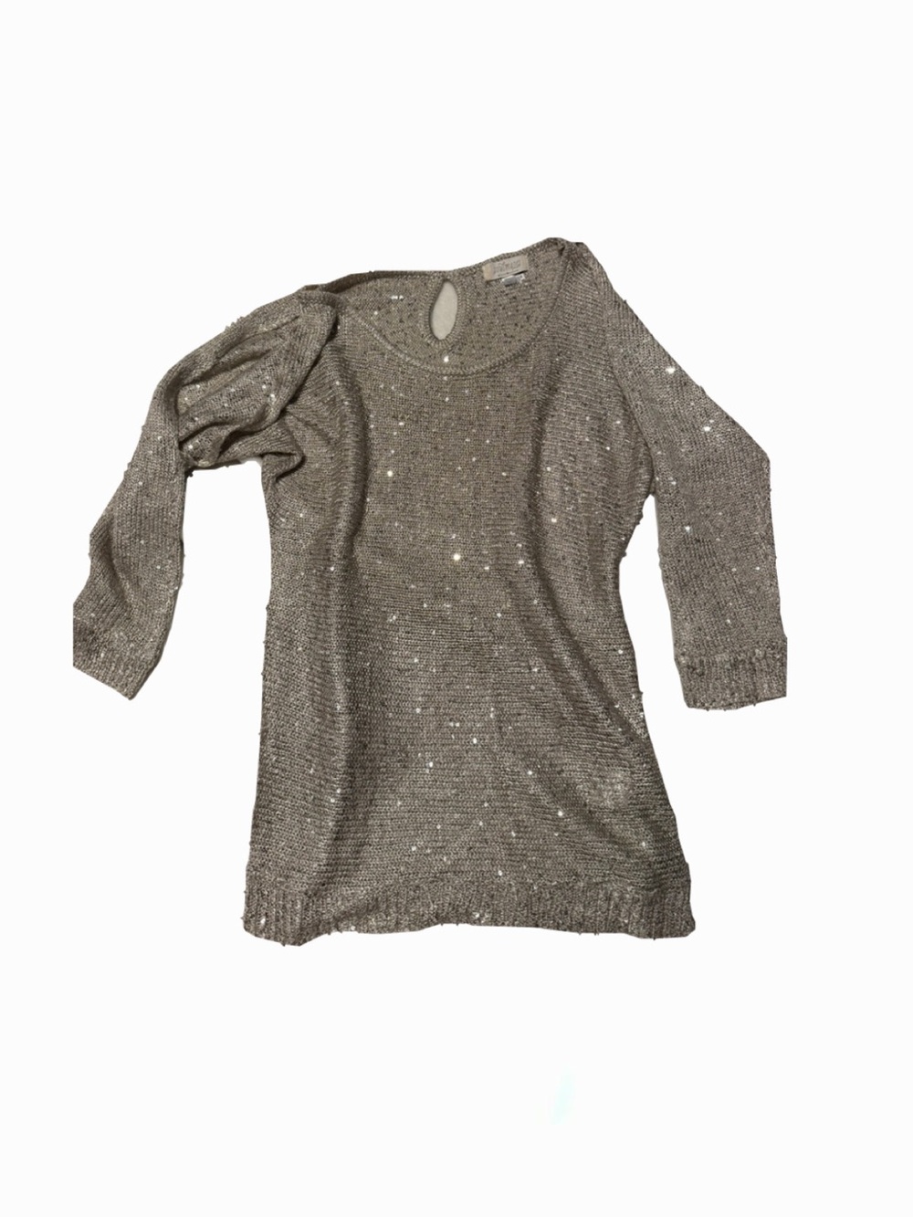 Soulmates Silver Sequin Crewneck Sweater
